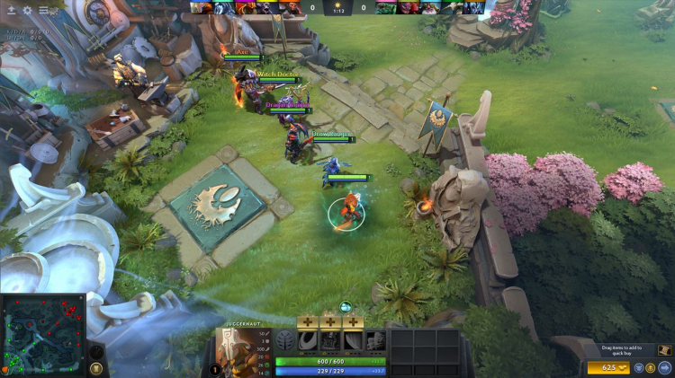 Онлайн в dota 2