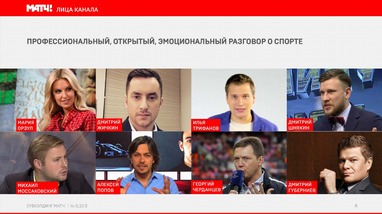 Программа телепередач на канале матч тв