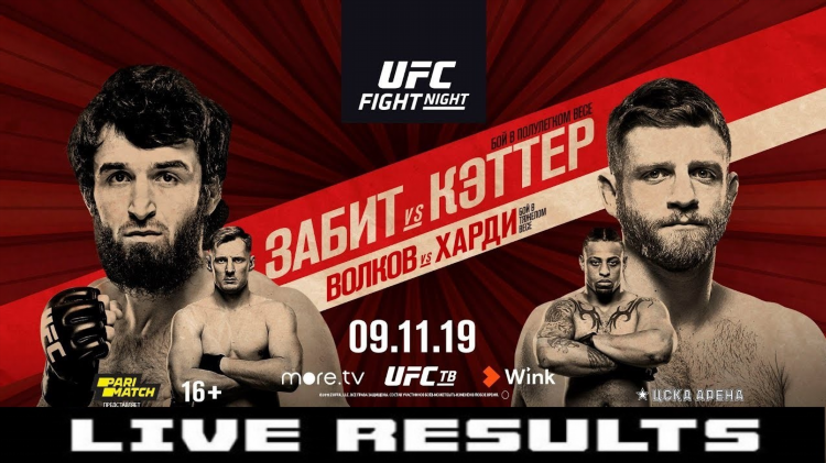 Результаты последнего турнира ufc